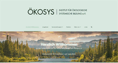 Desktop Screenshot of oekosys.org