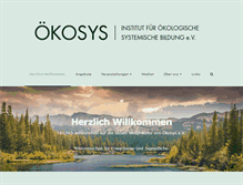 Tablet Screenshot of oekosys.org
